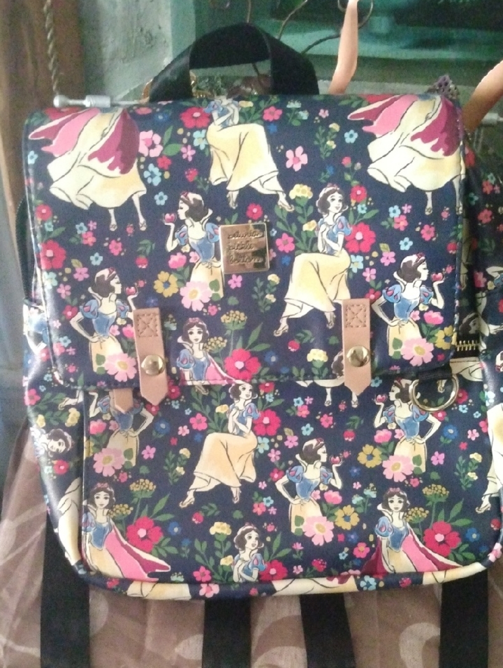 Disney  Petunia Pickle Snow White Backpack Snow White Print Backpack